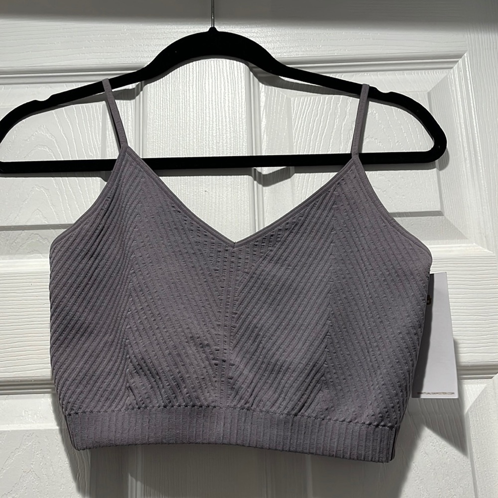 NWT Spiritual Gangster Ribbed Sports Bra M/L